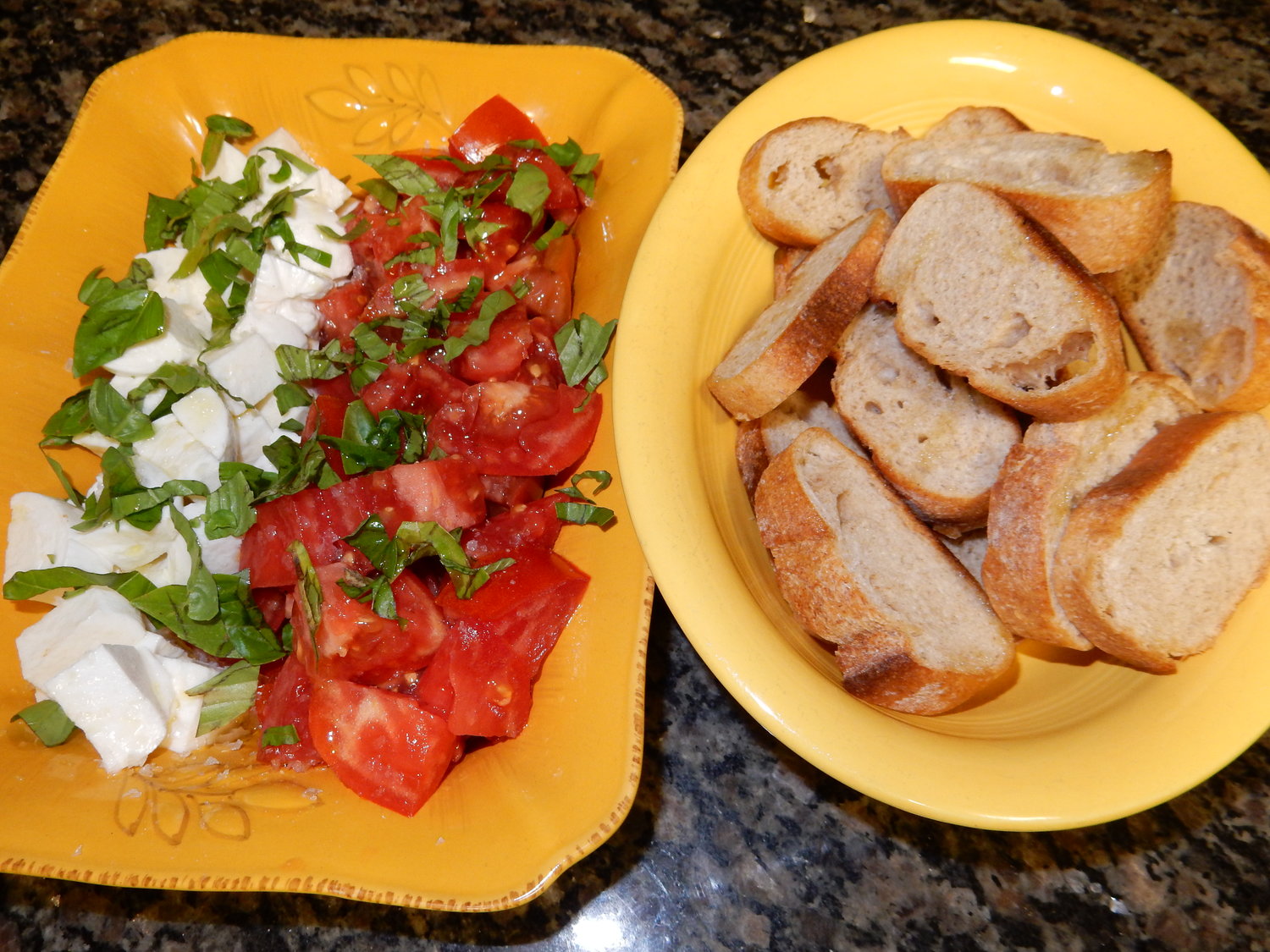 Caprese salad, one of Italy's gifts.
